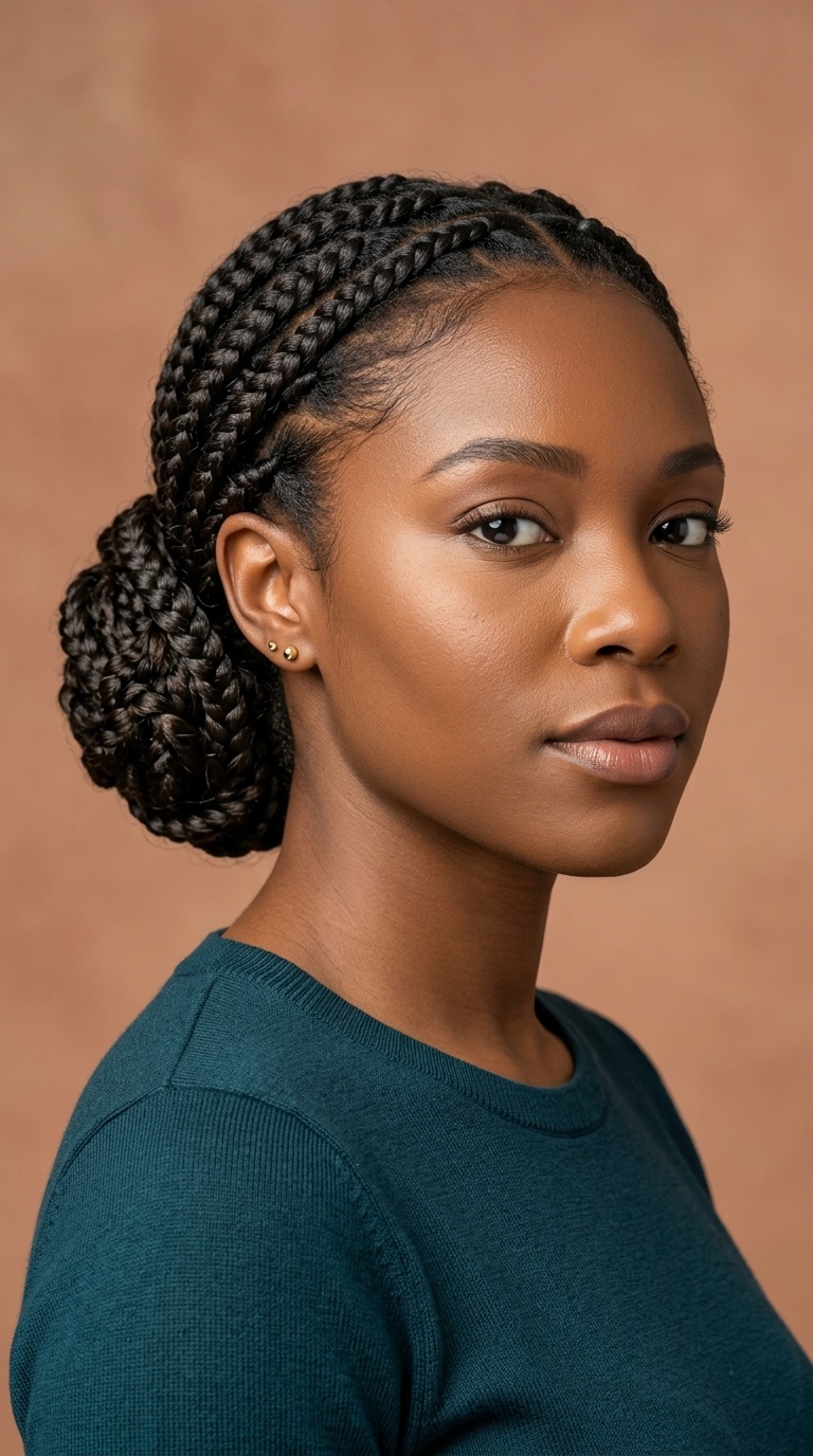Braided Low Bun