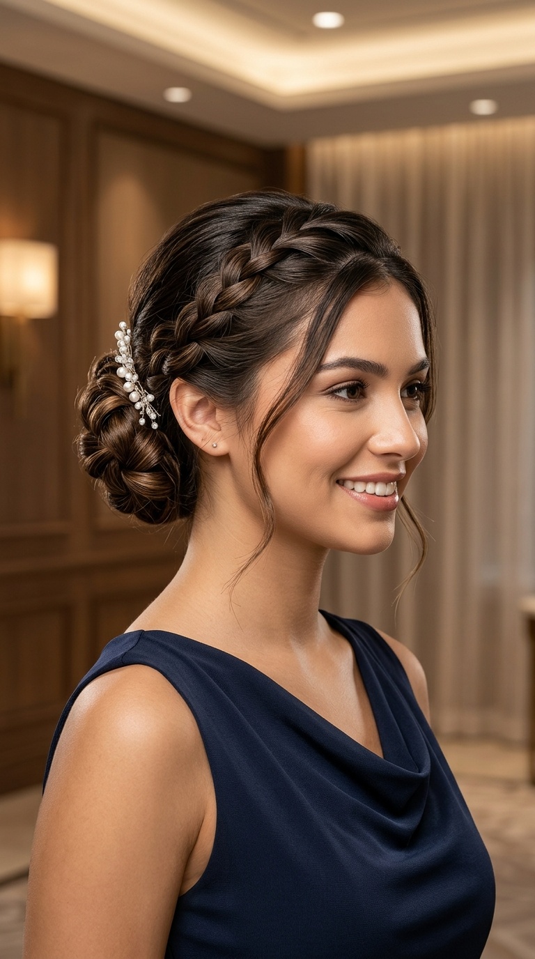 Braided Low Bun