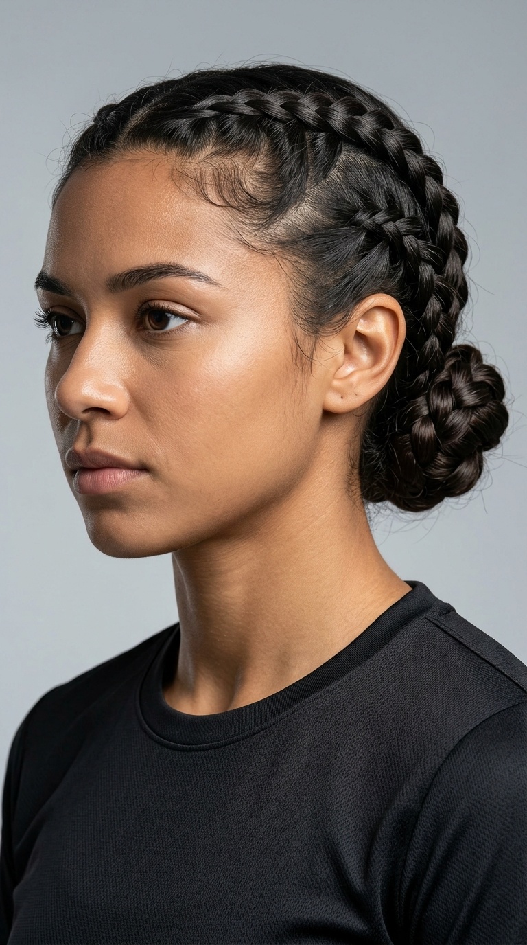 Braided Low Bun