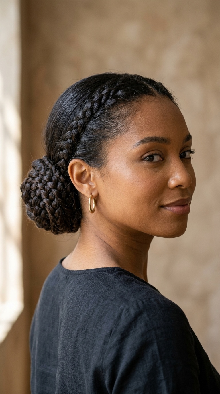 Braided Low Bun