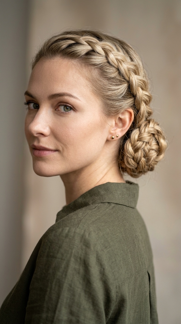 Braided Low Bun