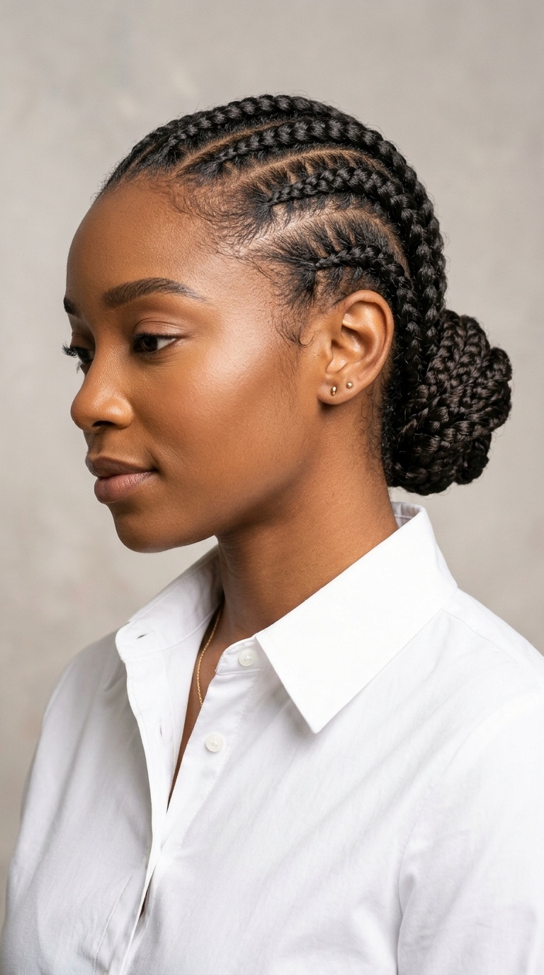 Braided Low Bun