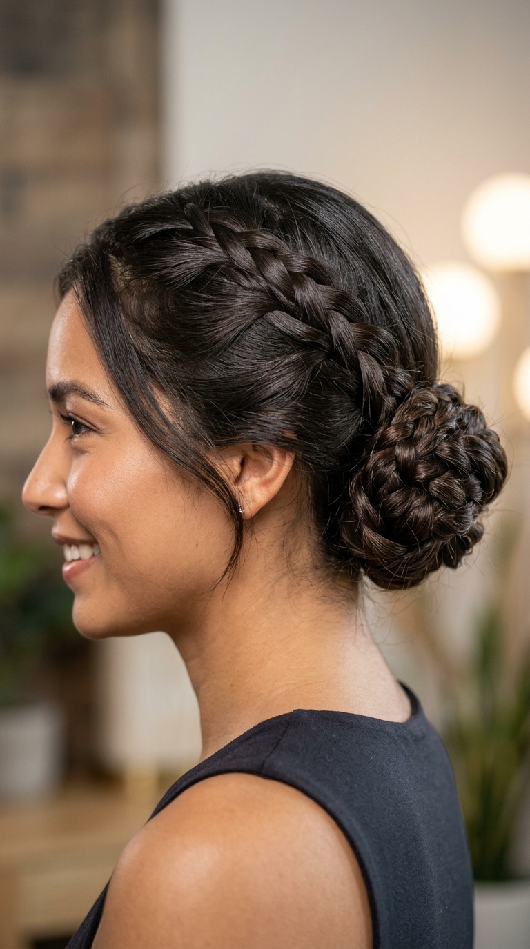 Braided Low Bun