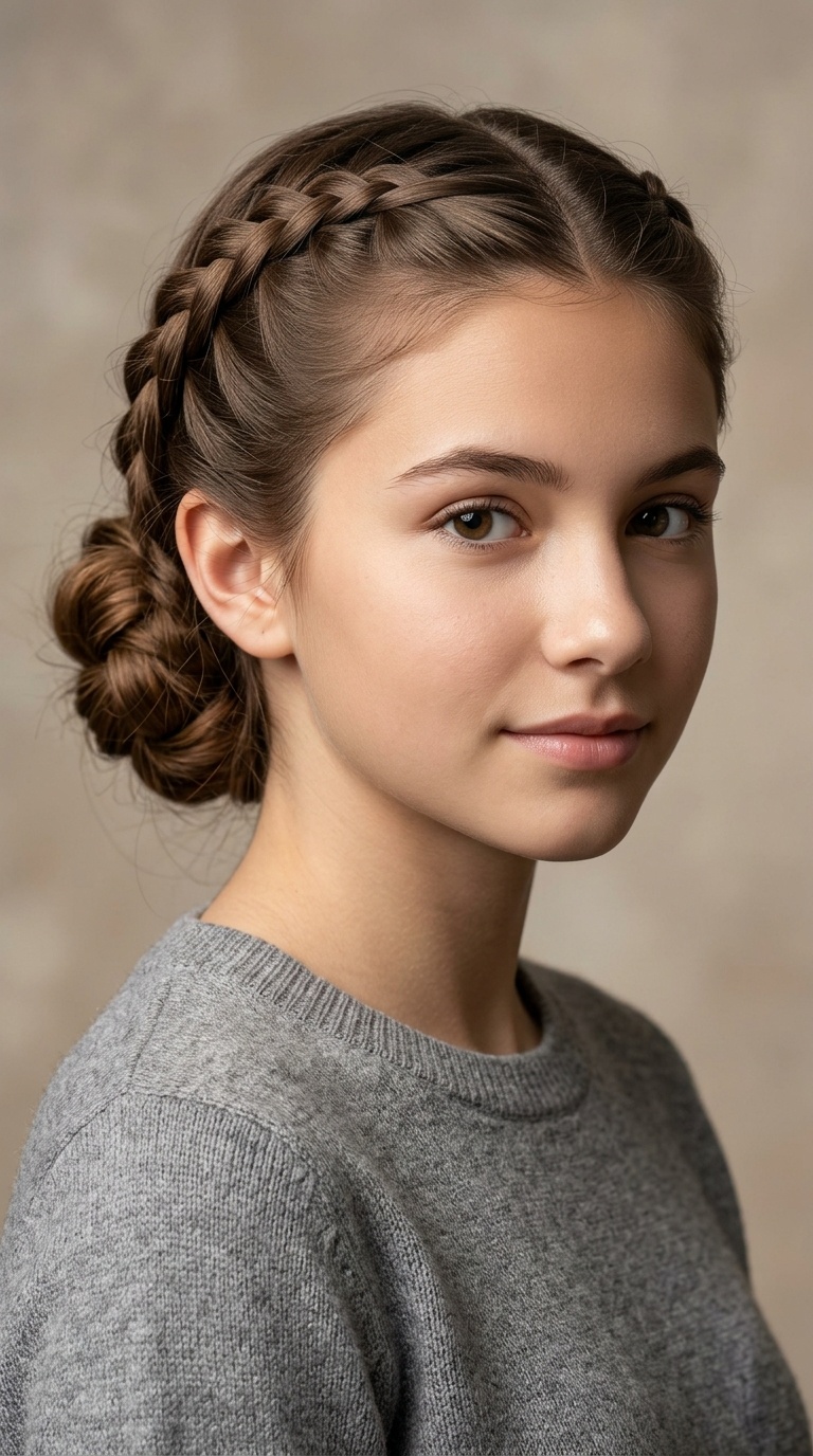 Braided Low Bun