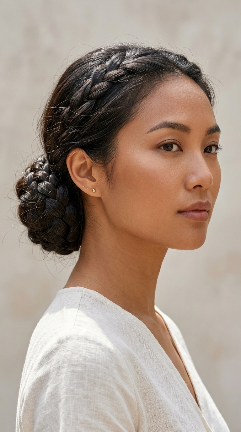 Braided Low Bun
