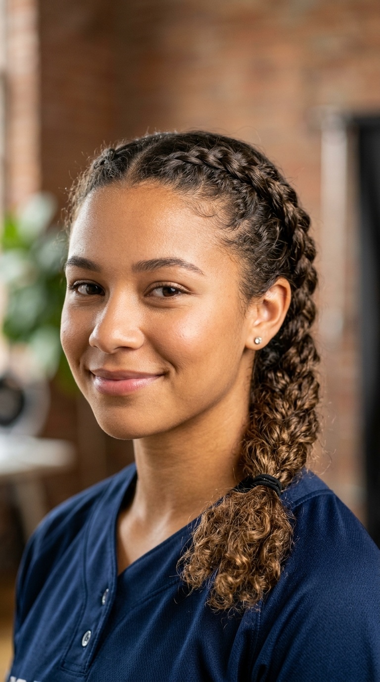 Braided Low Ponytail