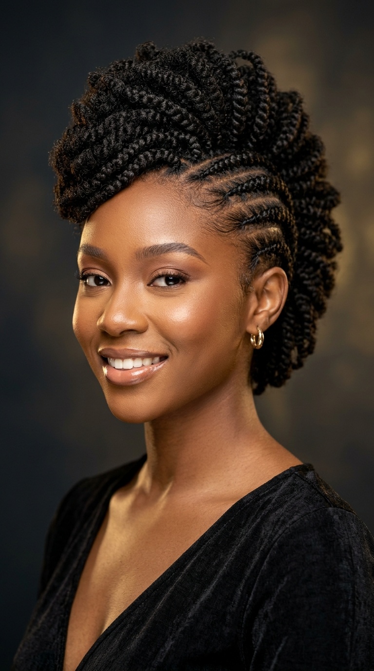 Braided Mohawk (Frohawk)