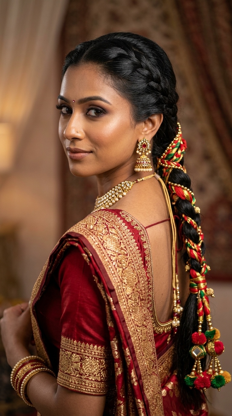 Braided Ponytail with Paranda