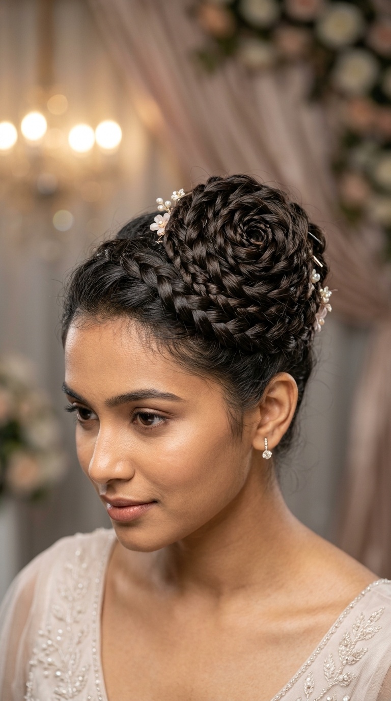 Braided Rose Bun