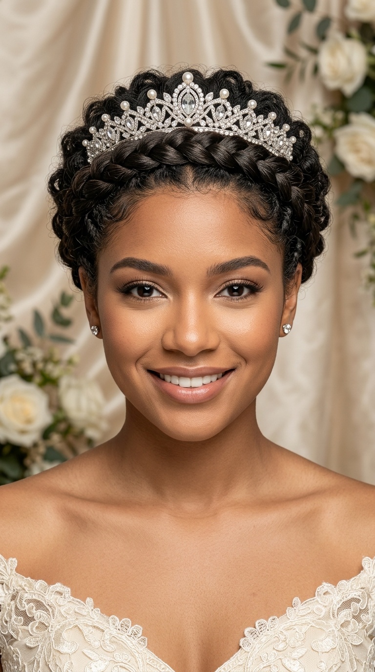 Braided Short Texture with Crown Integration