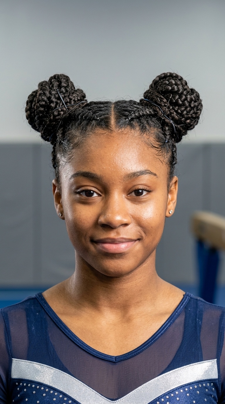 Braided Space Buns