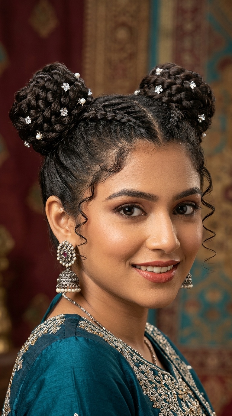 Braided Space Buns