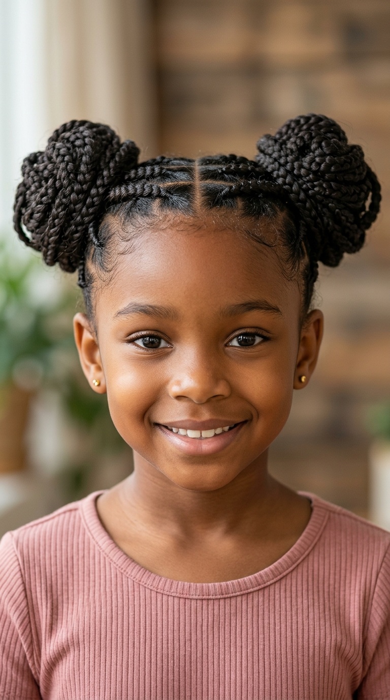 Braided Space Buns