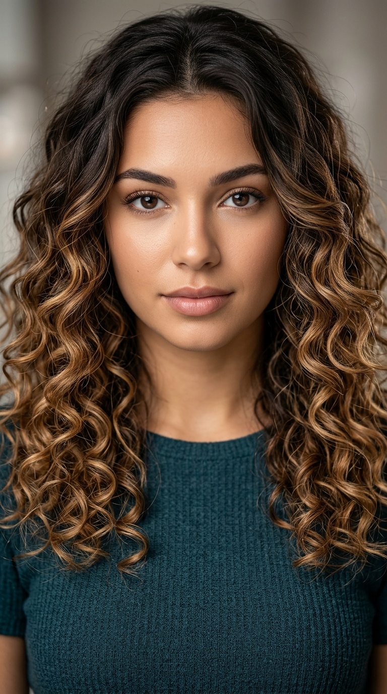 Bronde Ombre Curls