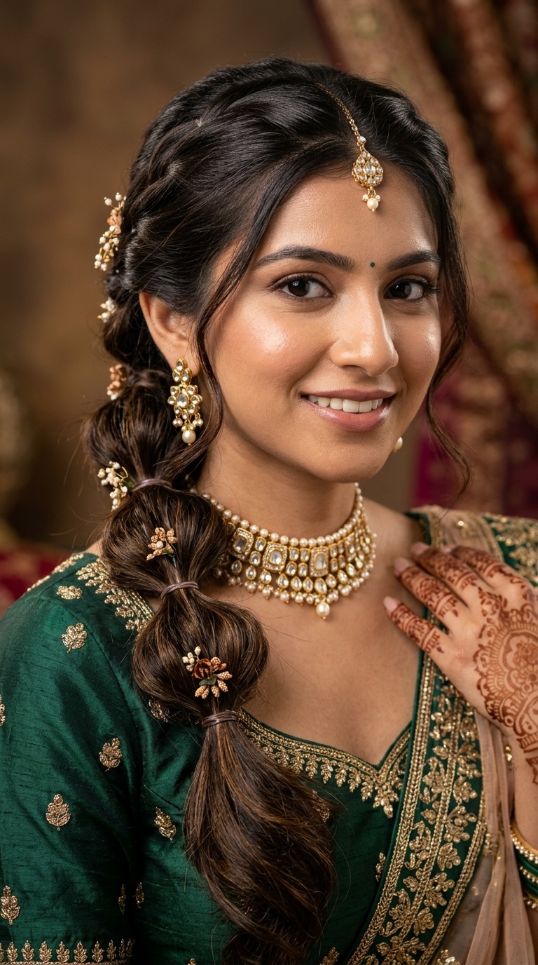 Bubble Braid for Mehendi