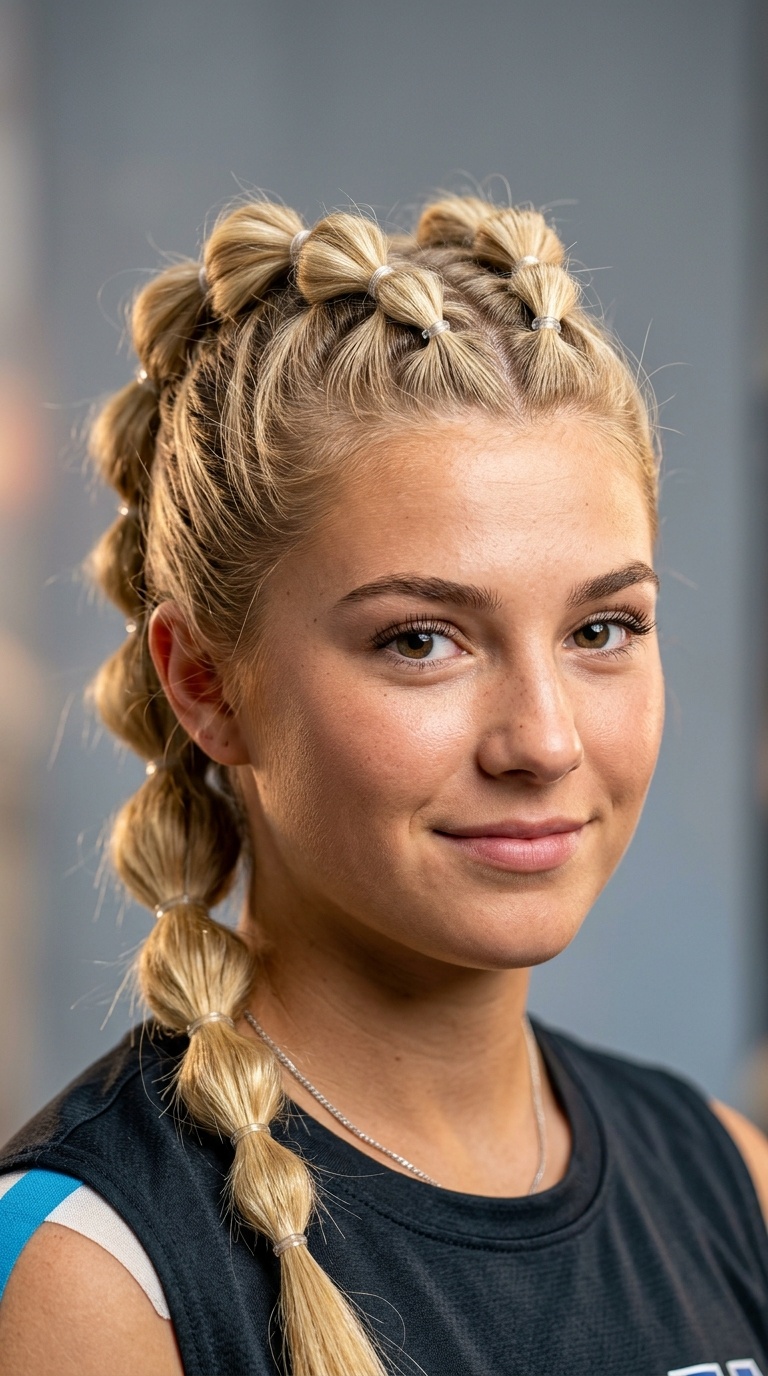 Bubble Braid Mohawk
