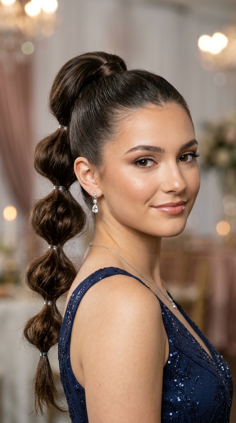 Bubble Braid Ponytail