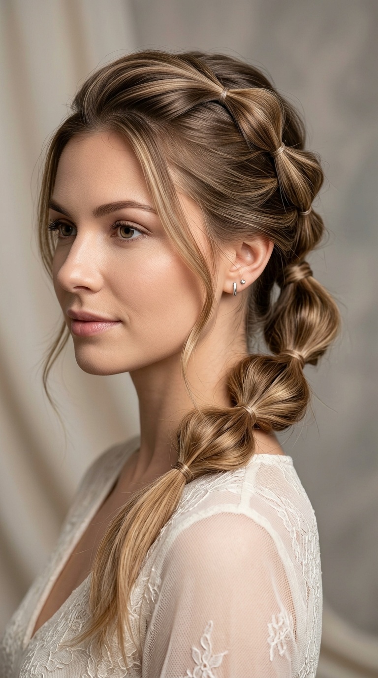 Bubble Braid Ponytail
