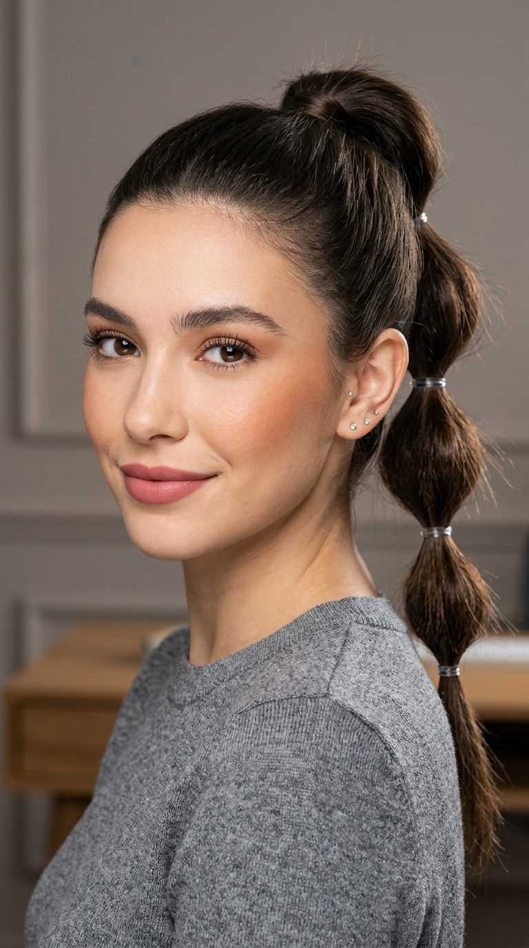 Bubble Braid Ponytail