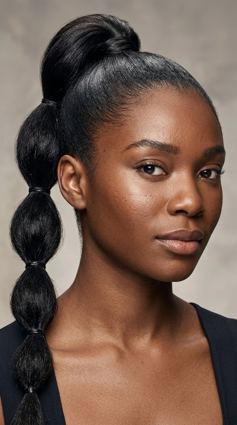 Bubble Braid Ponytail