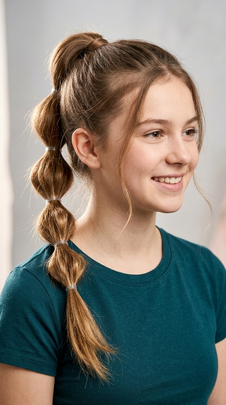 Bubble Braid Ponytail