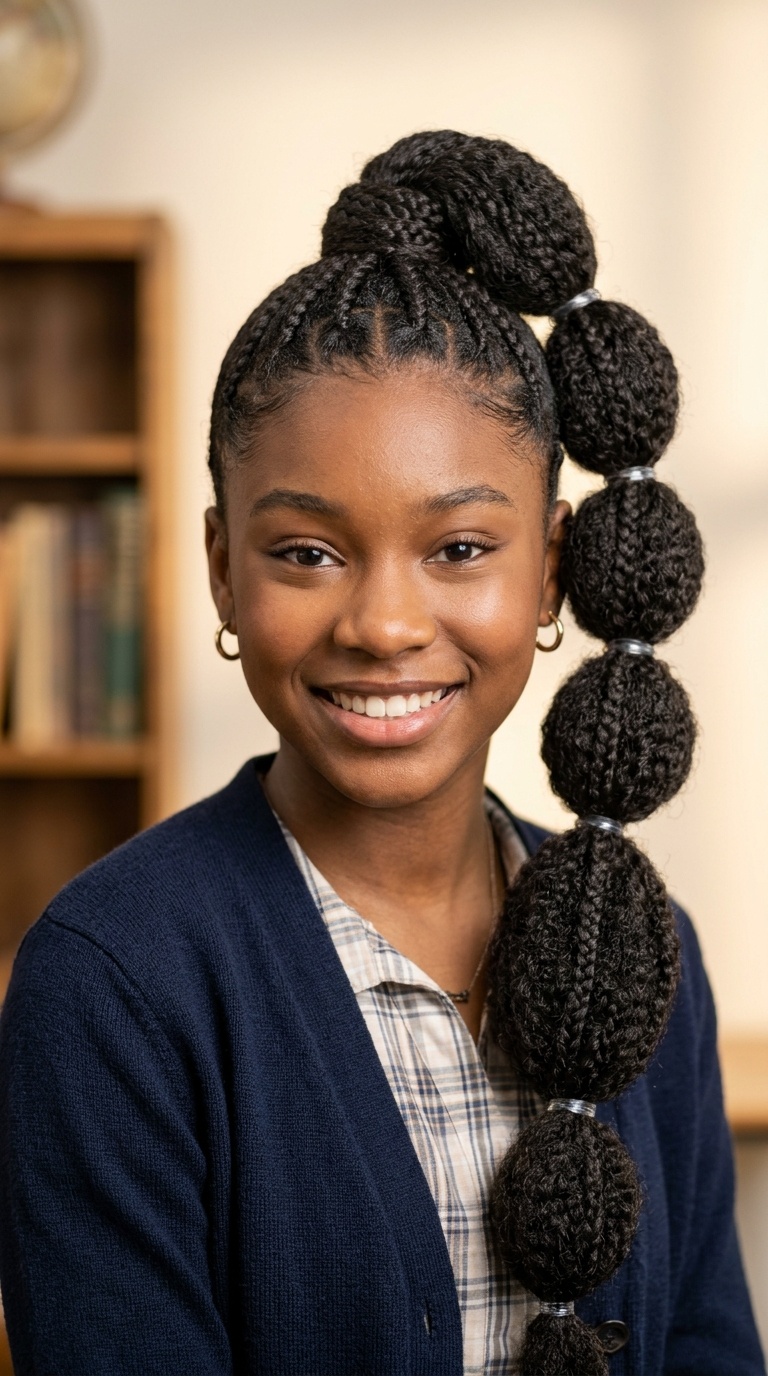 Bubble Braid Ponytail