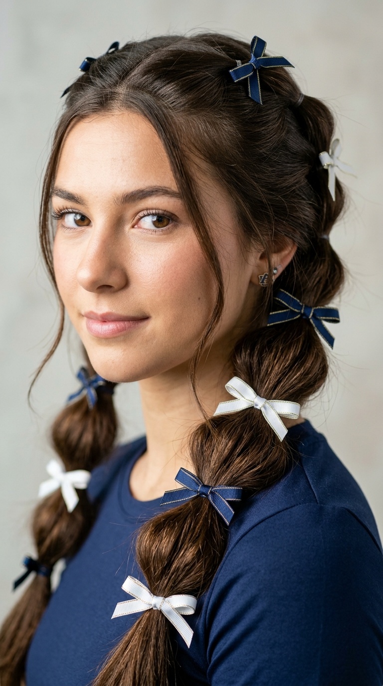 Bubble Braid with Miniature Bows