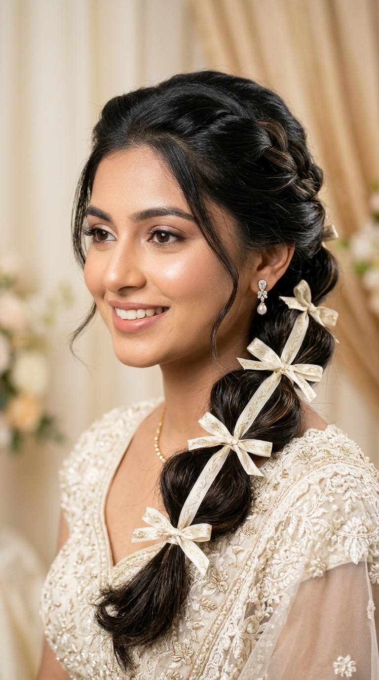 Bubble Braid with Ribbon