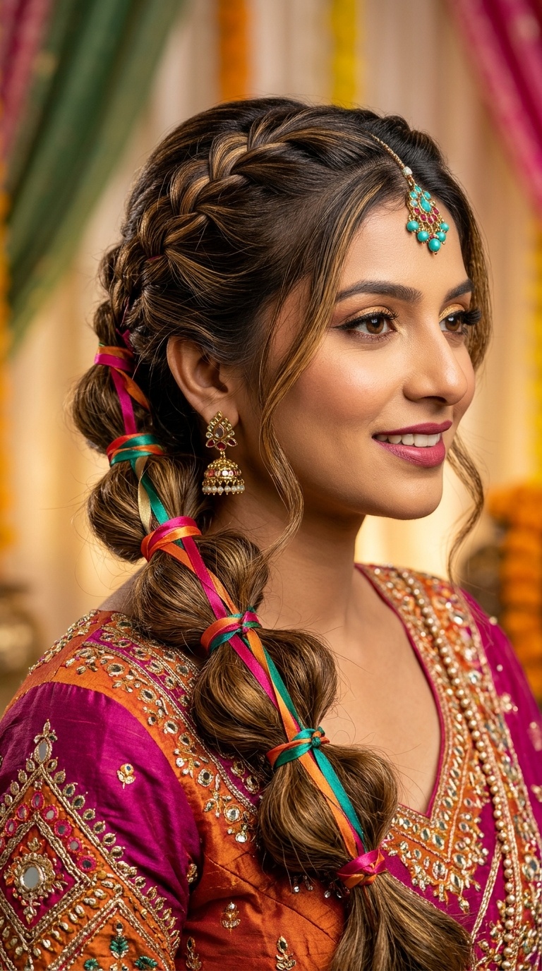 Bubble Braid with Silk Ribbons