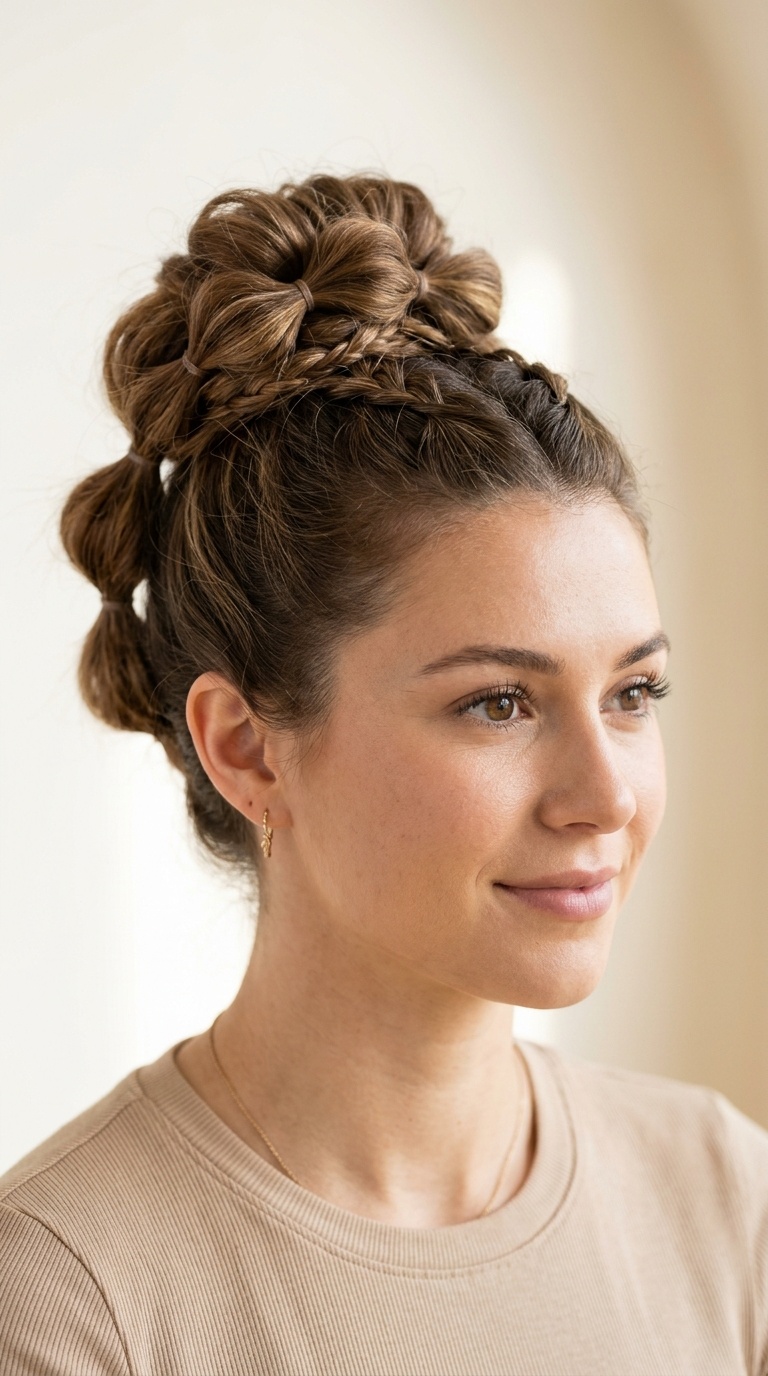 Bubble Braided Bun