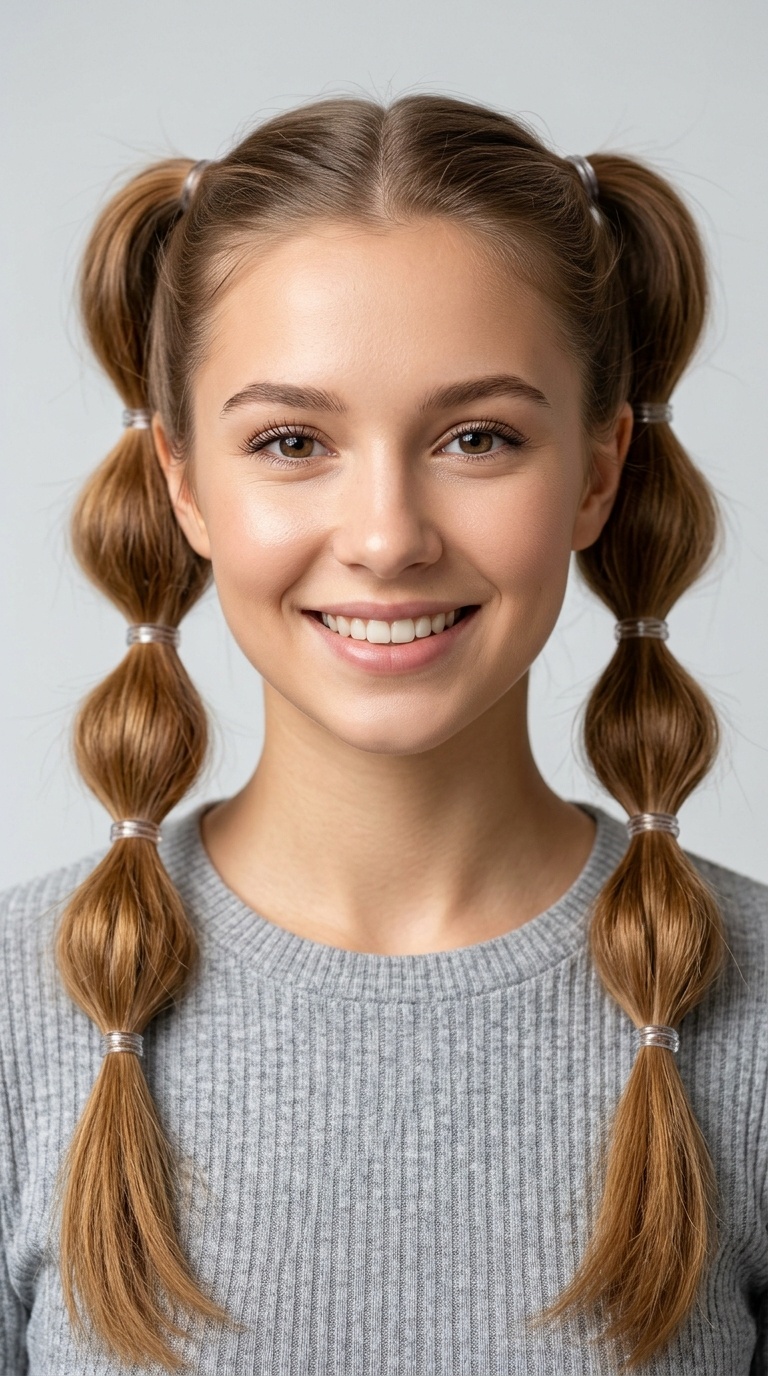 Bubble Ponytail Pigtails