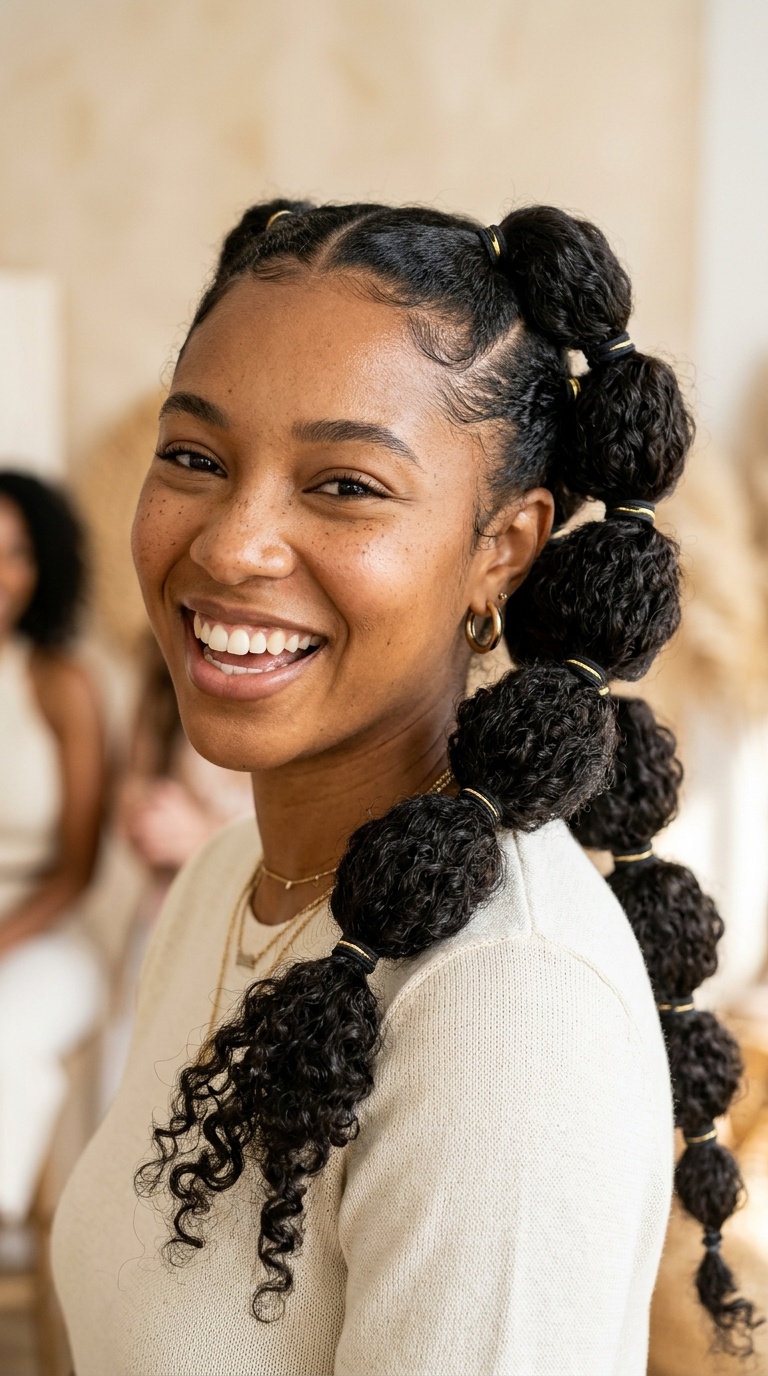 Bubble Ponytails