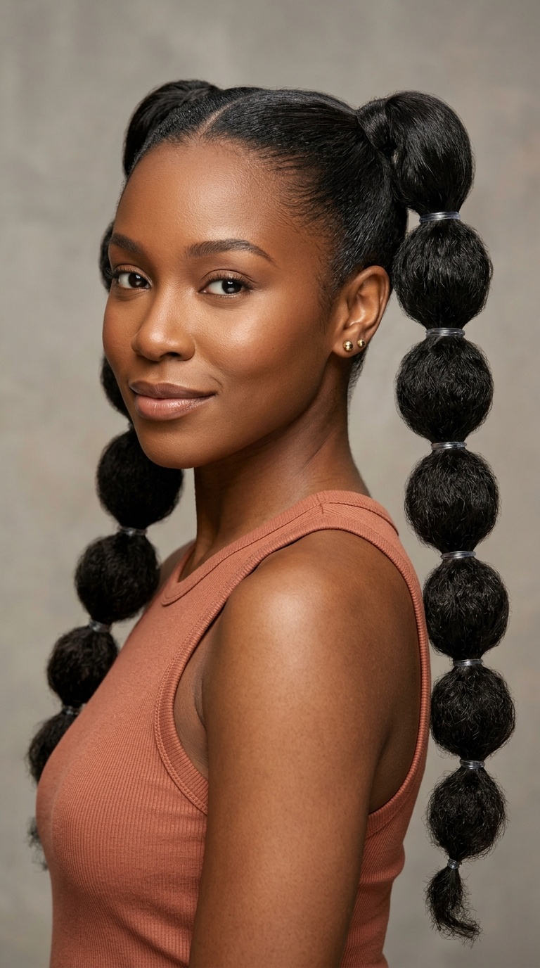 Bubble Ponytails