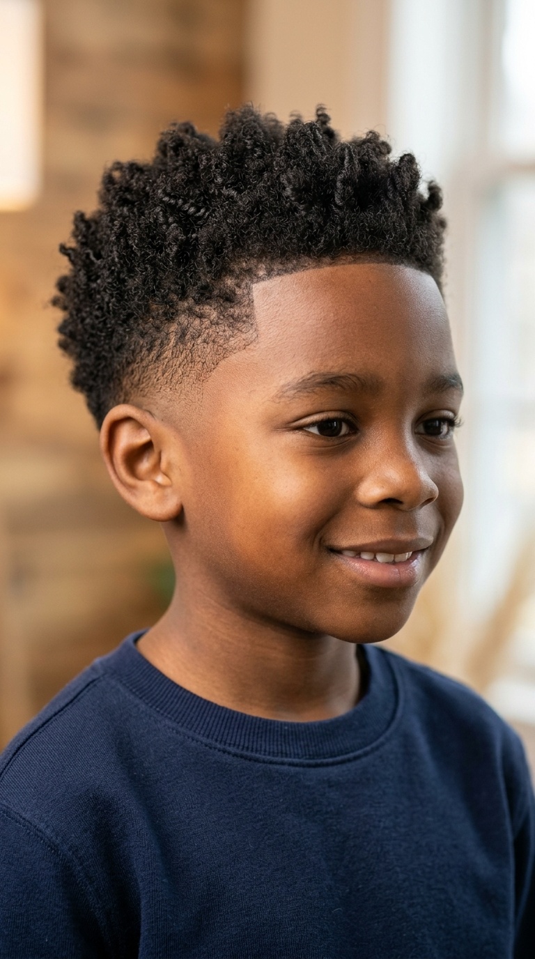 Burst Fade for Natural Hair