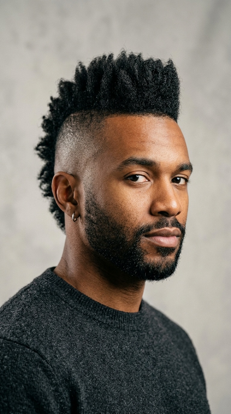 Burst Fade Mohawk