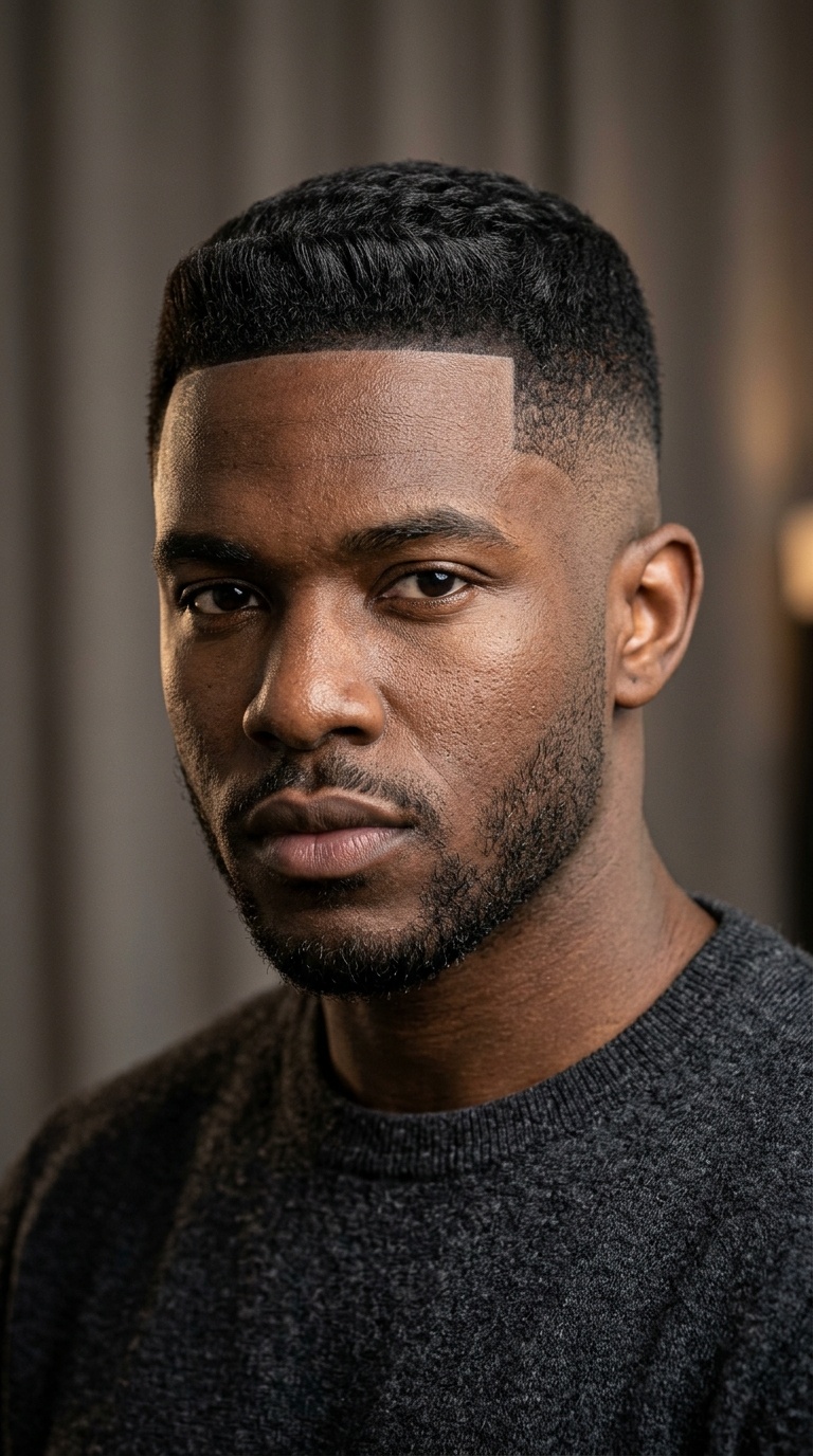 Butch Cut with Disconnected Fade