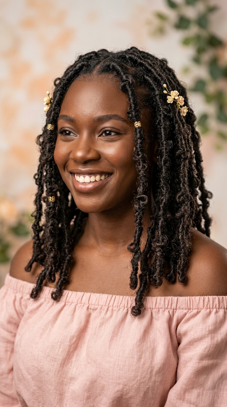 Butterfly Locs for a Whimsical Look