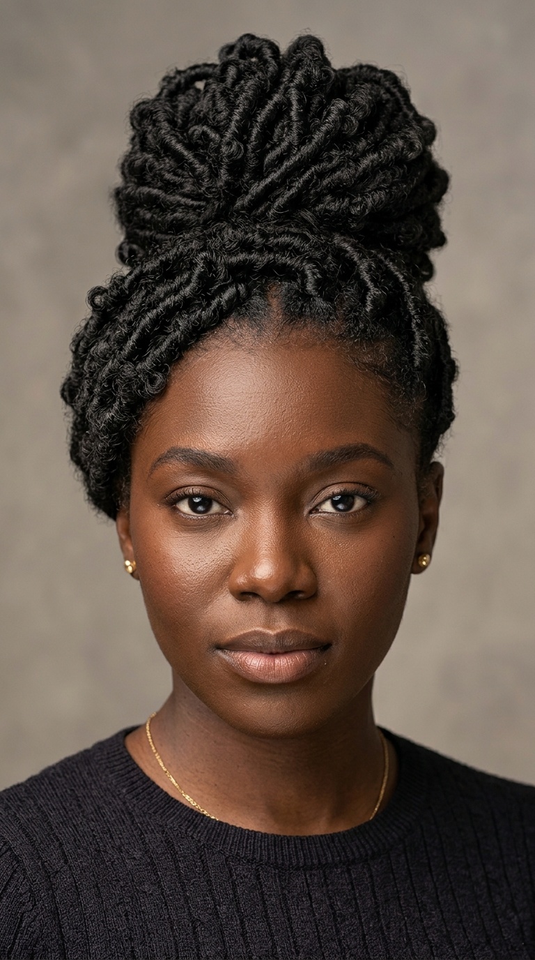 Butterfly Locs Updo