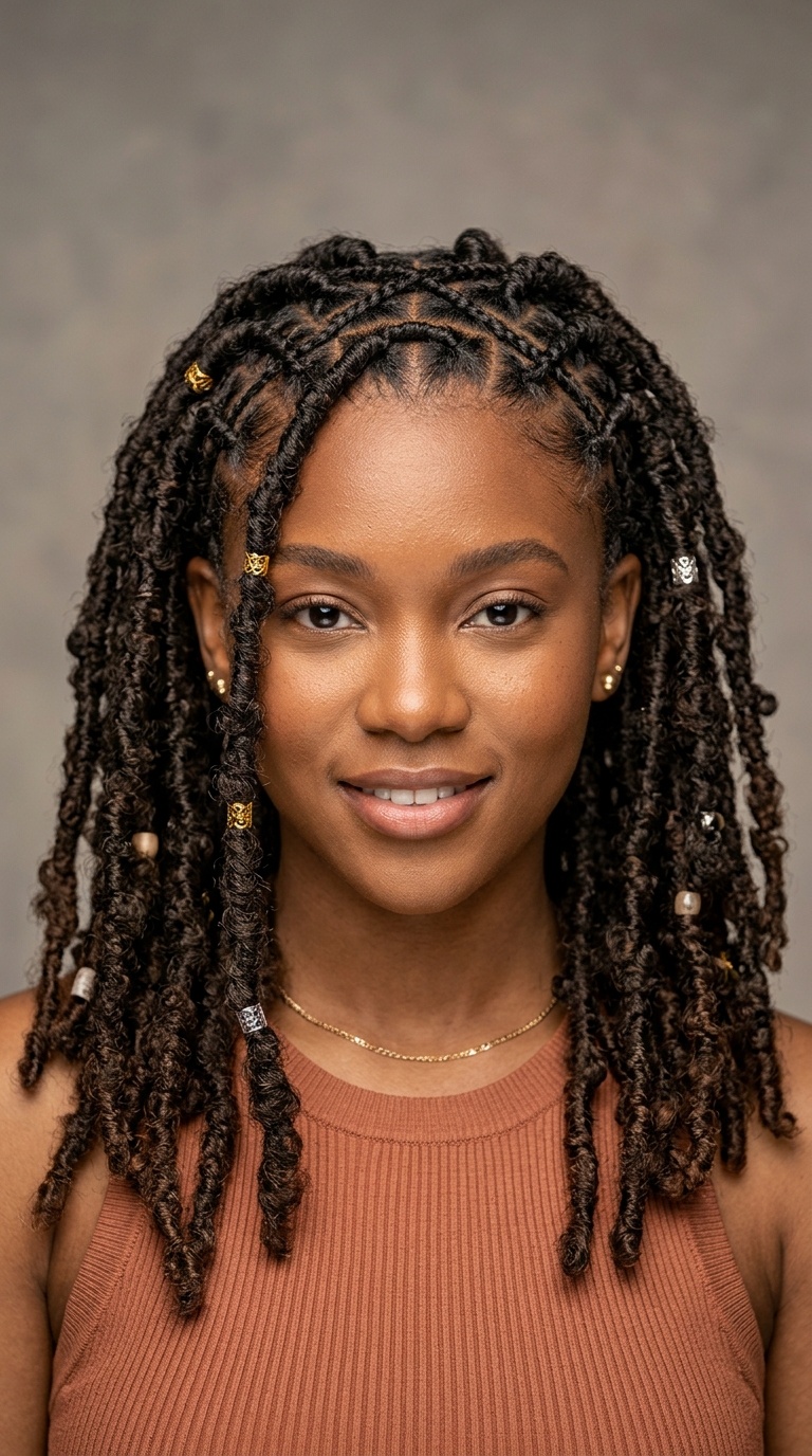 Butterfly Locs with Criss-Cross Patterns