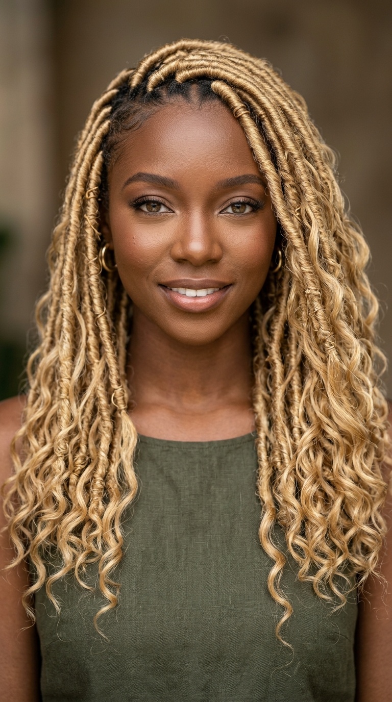 Butterscotch Blonde Goddess Locs