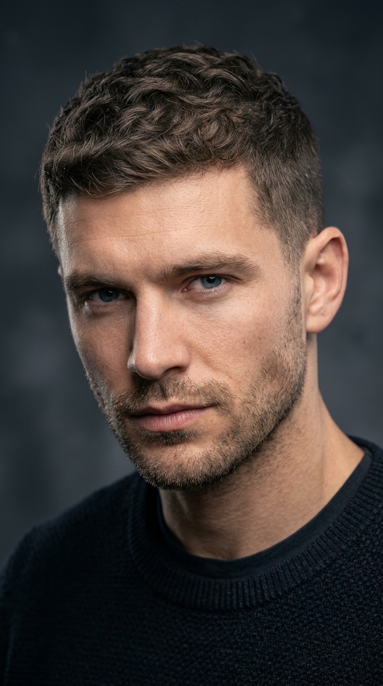 Buzz Cut with Wavy Texture