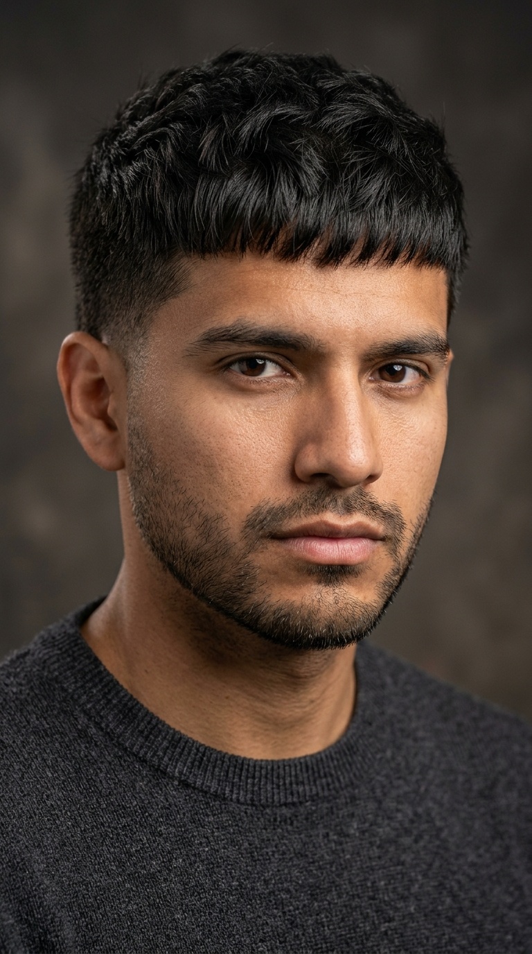 Caesar Cut for Thick Hair