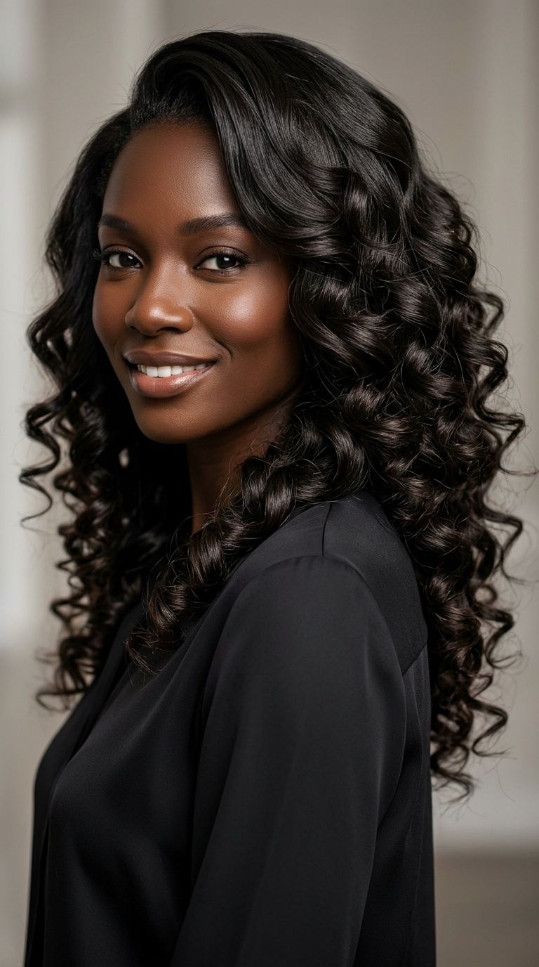 Cascading Barrel Curls