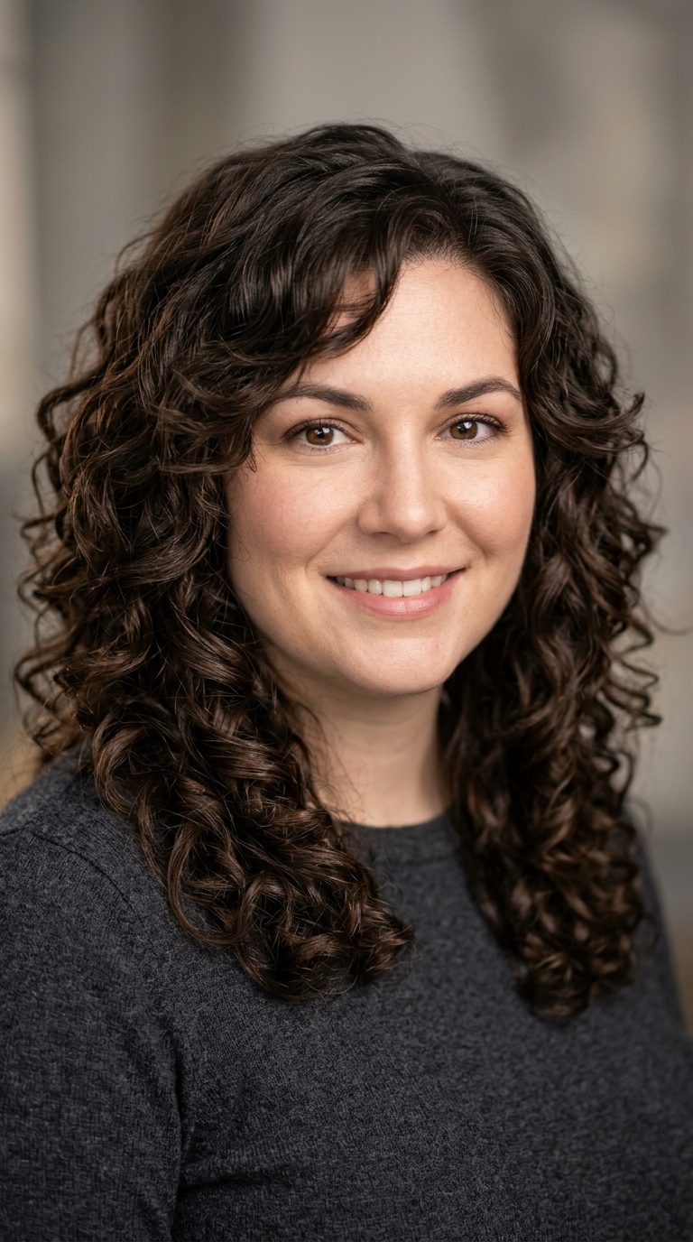 Cascading Curls with Face-Frame