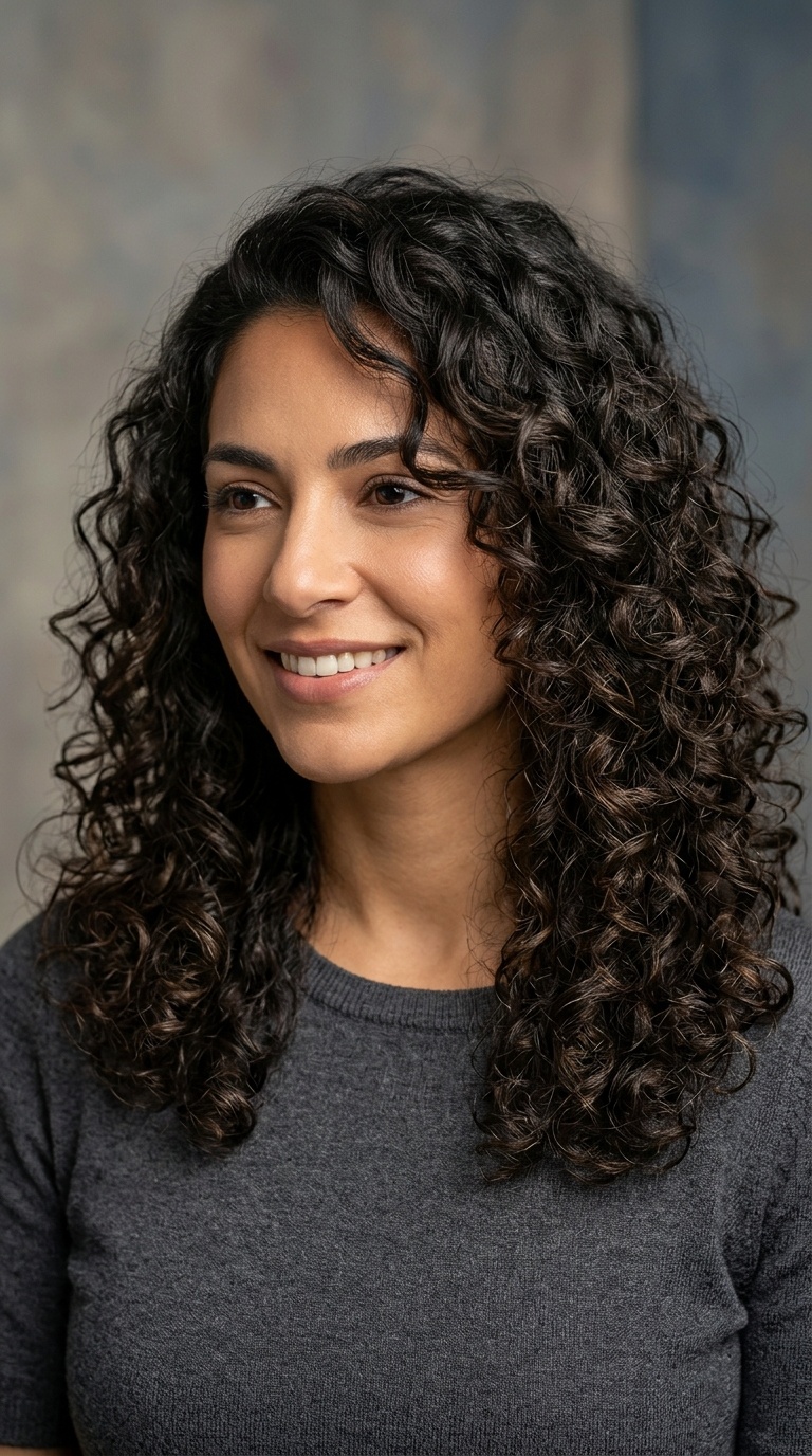 Cascading Curls with Tapered Layers