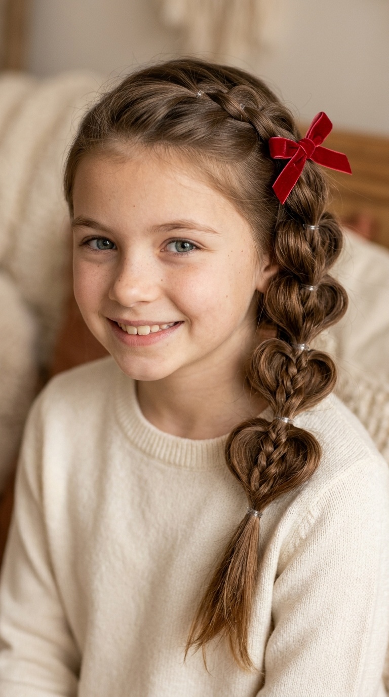 Cascading Heart Pull-Through Braid