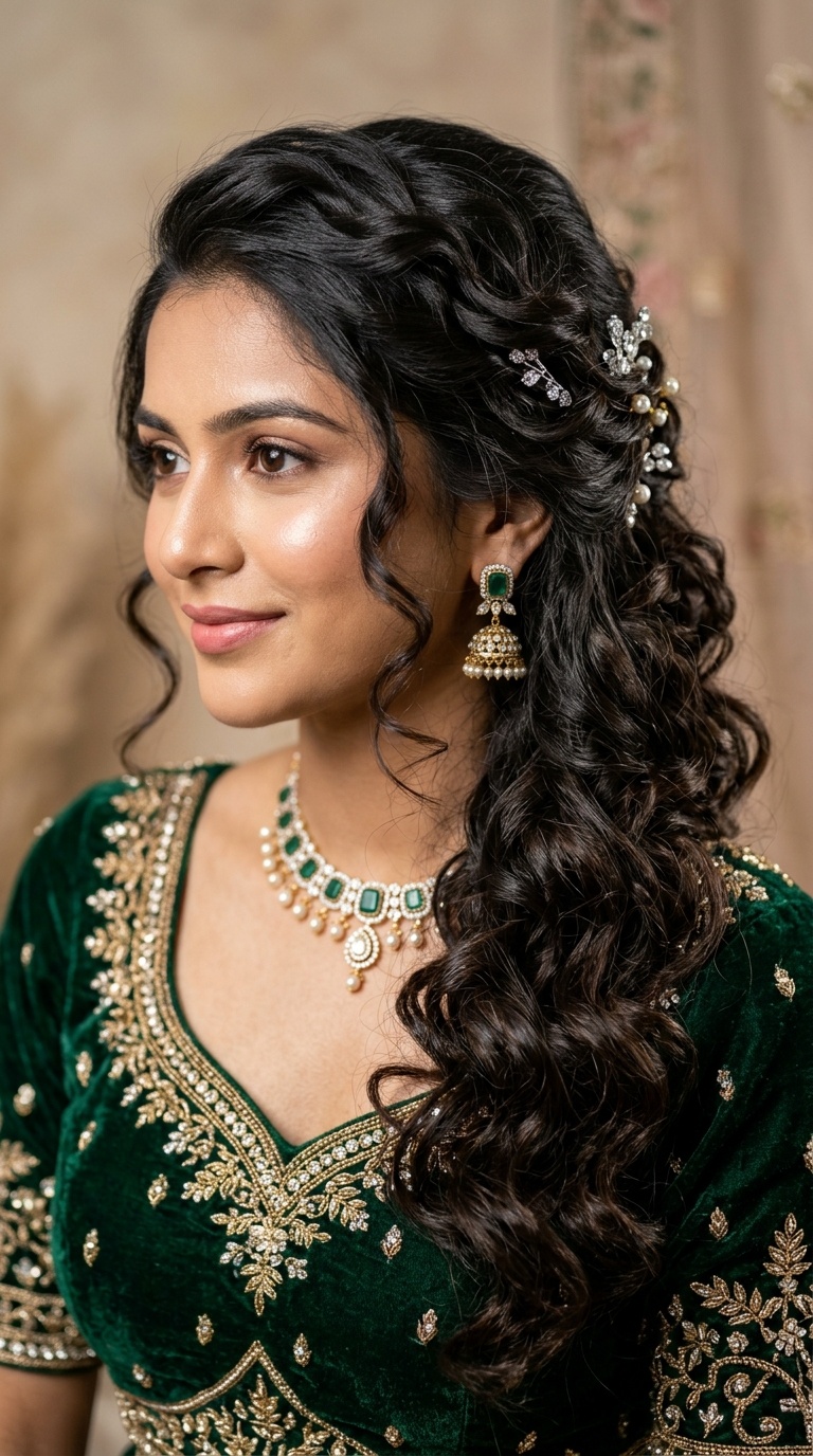 Cascading Side-Pinned Curls