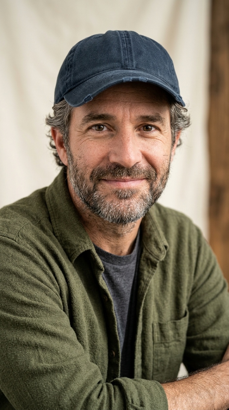 Casual Bob with a Baseball Cap