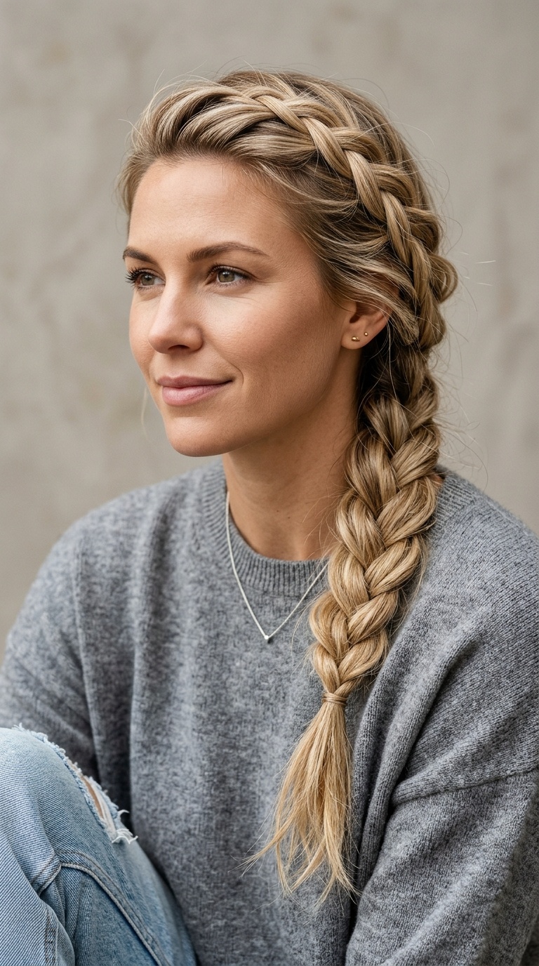Casual Side Braid