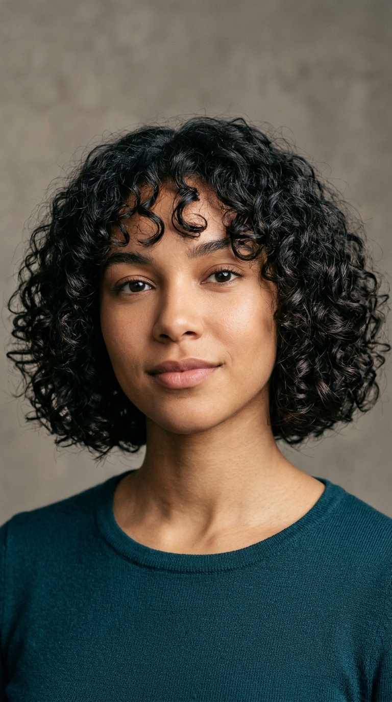 Chin-Length Blunt Bob with Thinning